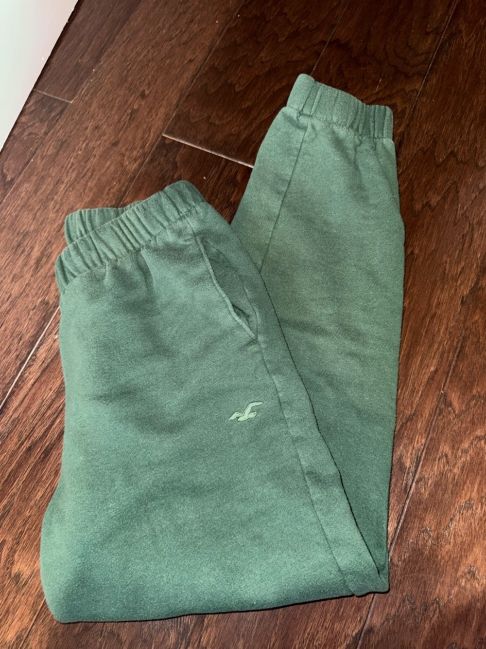 Hollister Signature Green Fleece Joggers